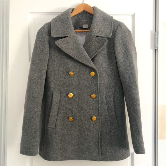J. Crew Jackets & Blazers - J Crew Stadium Cloth Jacket w/Gold Buttons